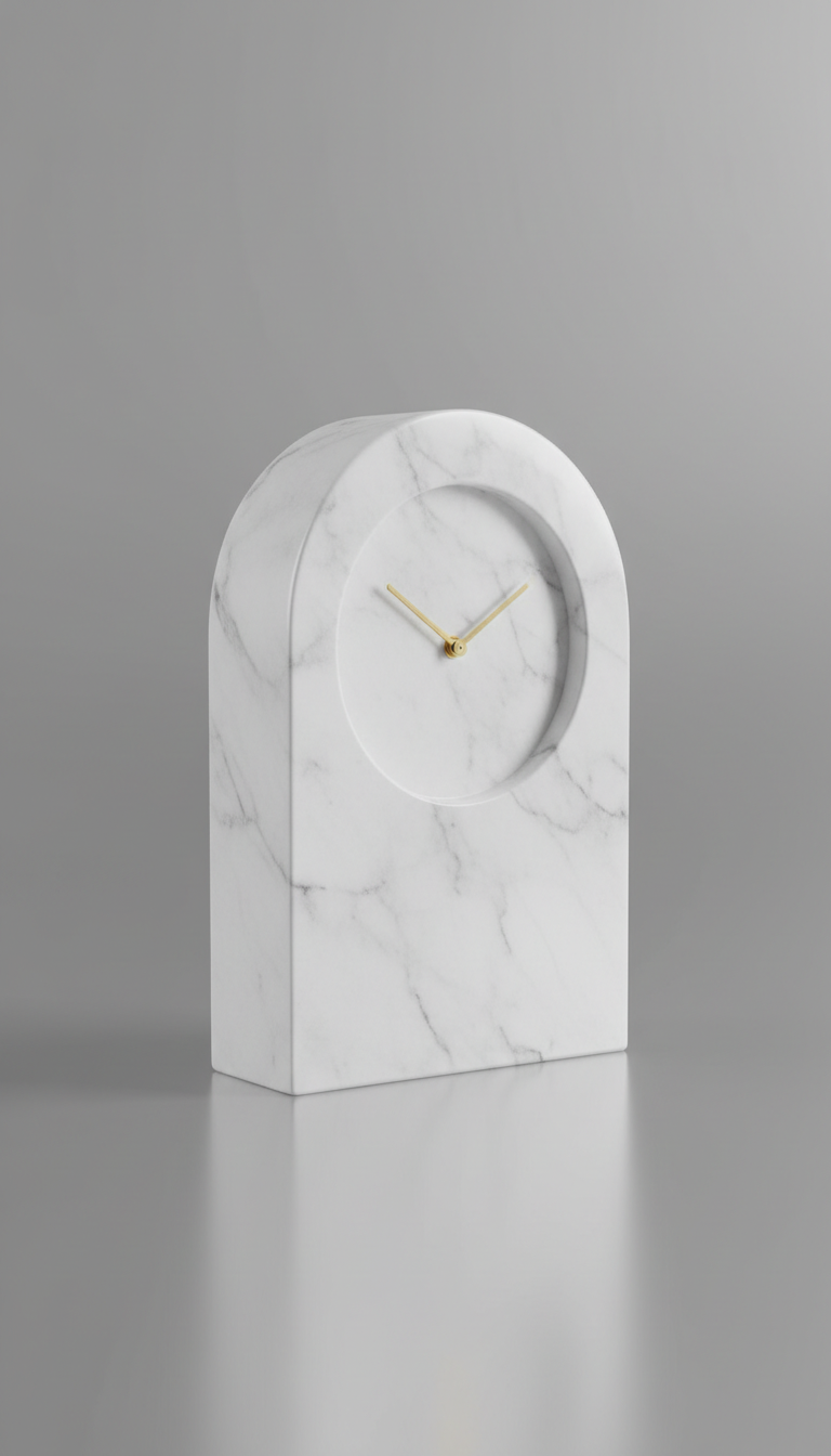 Contemporary Marble Table Clock