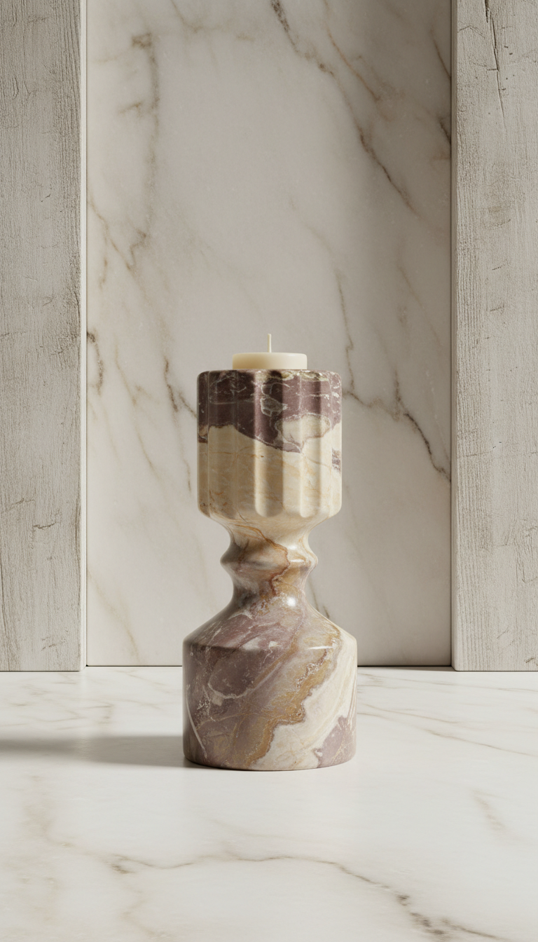 Marble Candle Holder