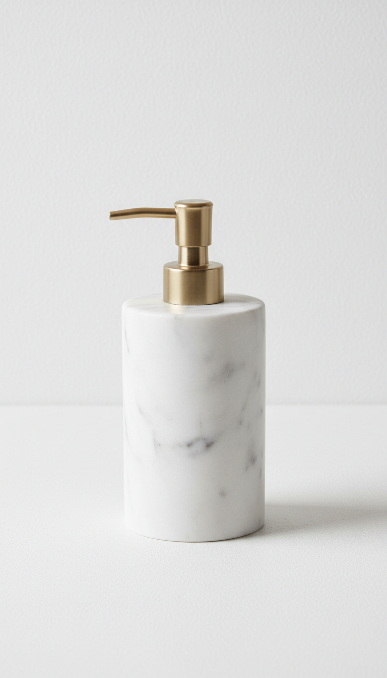 Minimalist Marble Soap Dispenser