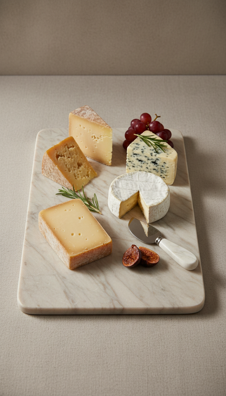 Polished Marble Cheese Board
